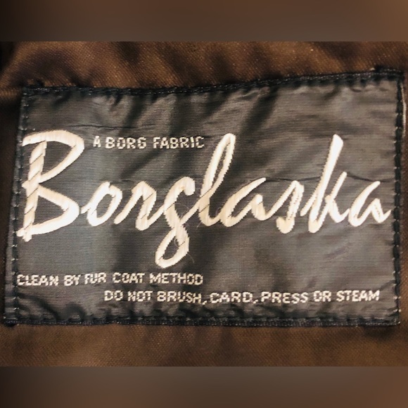 Vintage 1960’s Borglaska Faux Fur Black Jacket Coat Women’s Size Small - Picture 7 of 11